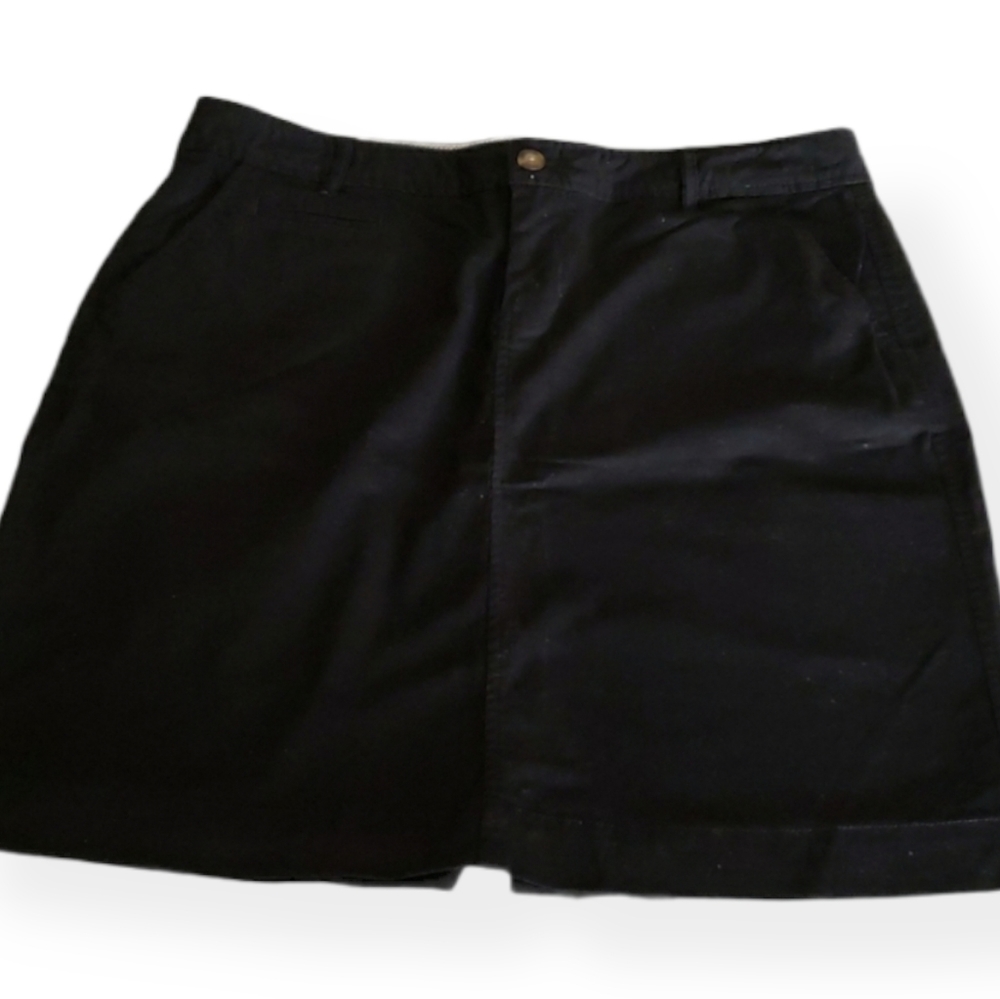 OLD NAVY cotton stretch black skirt